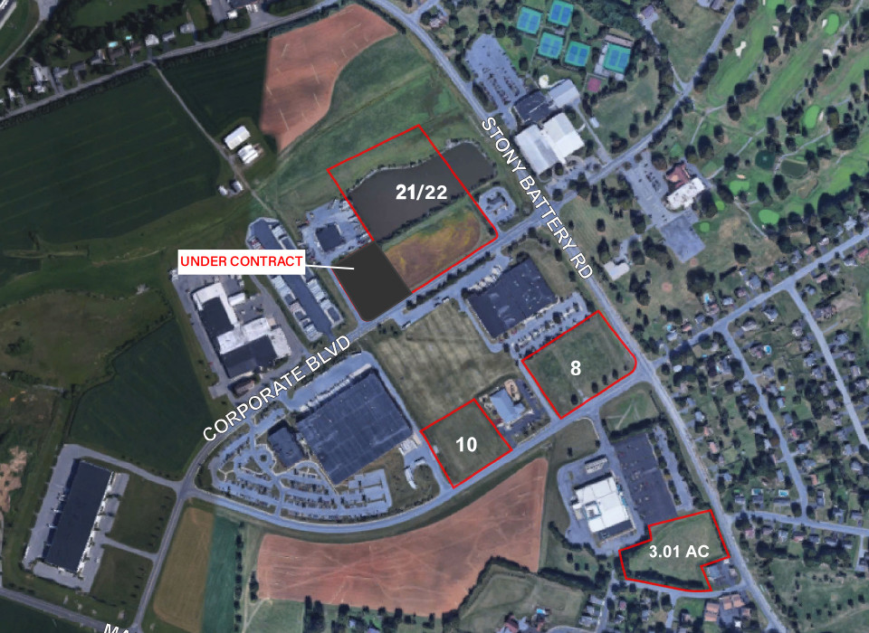 Stony Battery Corporate Center – Lots 8, 10, 21-22, & Weis Pad Site